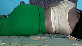 Desi Sanjana aunty flaunts her big ass in homemade video with anal play focus