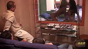 We fucked the lesbian show girls after the peep show, he admits.