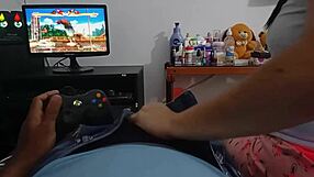 i play games while my stepmother massages me secretly with her panties and big ass