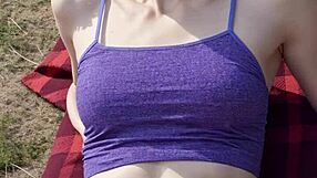 Fancy Eastern European Model Shows Off Barefoot in Lingerie and Panties