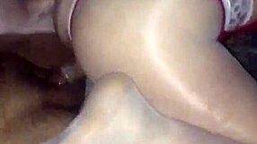 Latino Bangs Cuckold Wife in Sexy Lingerie and Stockings