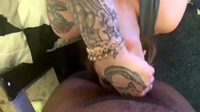 tattoo teen sucks upside down then gets rough punishment