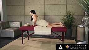 Bold Angela White Sneaky Fucks Masseuse Lena Paul in Oiled Lesbian Action