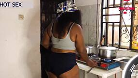 Big mama squirts while fucking her pervert stepson in 4k