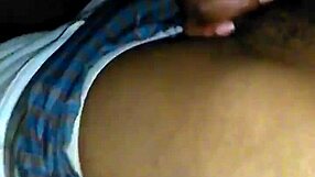 Ebony BBW swallows big cock in POV