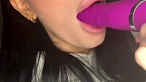 british exchange student indulges in solo toy play