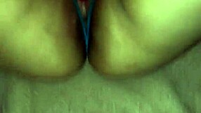 wife masturbates with anal dildo and front vibrator, teasing her ass and pussy