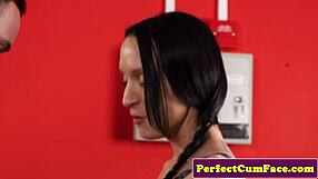 Sloppy Blowjob in Shower with Facial