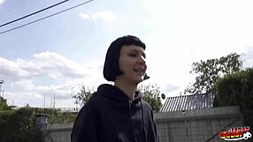 German Scout Picks Up Tall Skinny French Girl Delfine Dahlia for Casting Fuck