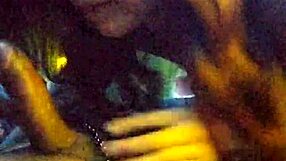 Submissive swallows cock and balls completely