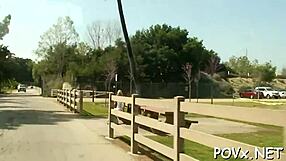 girlfriend mixes cock-riding and oral service