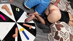 Stepsister's big toy test brings intense multiple orgasms