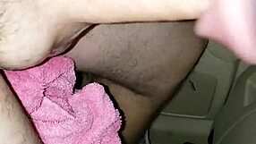 Pretty woman gives amazing blowjob to toy in close up