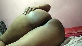 Indian hairy woman pleasures herself in hotel room. Homemade clip shows raw natural tits.