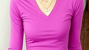 Fancy Eastern European Model Shows Off Barefoot in Lingerie and Panties