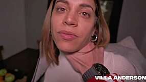 i seduce tattooed latina stepsister at mall and fuck in parents' bed