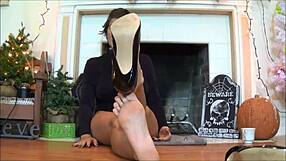 Goddess Humiliates Slave With Her Barefoot Feet And Toes