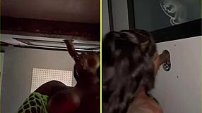 sucking big black cocks through gloryhole