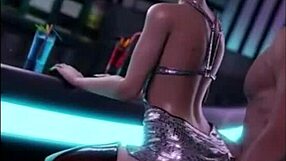 Cyberpunk cyberfuck intense action