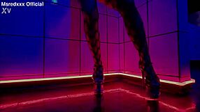 curvy babe does sensual striptease for seduction.