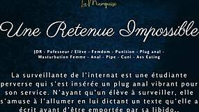 Une retenue impossible - french audio porn femdom anal.