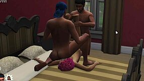 Step Brother and Sister Erika Acharya Caught Sucking Daddy!