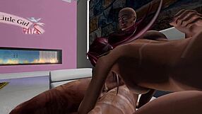 Cheerleader Sucks Blindfolded Old Man's Cock!