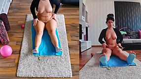 unleashing the sensual side - dual cam naked yoga workout exposed