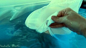 Intense hot tub blowjob with small cock and big tits