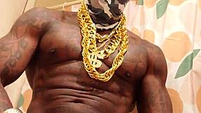 Hallelujah Johnson Worships Huge Hairy Big Black Cock While Jerking Off.