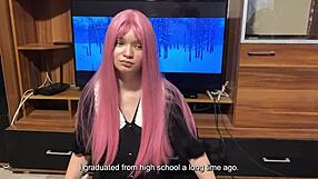 Step Sister Tries New Student Uniform And Shows Blowjob Skill To Step Brother