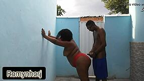 A Gordinha Carioca Fudendo No Quintal De Casa: Sexy Fat Anal Assfucking with Big Ass and Cock