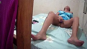 'Is the Camera Recording the Cute Latina Wife Riding Toys to Cum?'