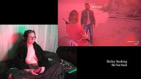 naked night springs playthrough part 1 with big tits brunette bbw long hair