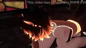 hex is having fun sucking a big cock in vrchat