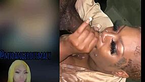 पड़ोसी के बॉयफ्रेंड को चुद रही हूं: एबोनी स्लट्स का ओरल फन