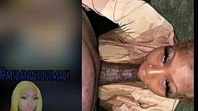 पड़ोसी के बॉयफ्रेंड को चुद रही हूं: एबोनी स्लट्स का ओरल फन