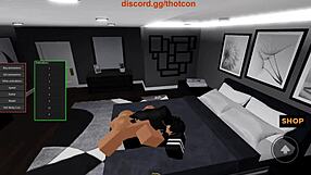 i turn roblox baddie into cum slut with rough doggystyle and bent over pounding