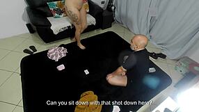 the game ended with her naked and covered in cum 😏