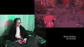 naked night springs playthrough part 1 with big tits brunette bbw long hair