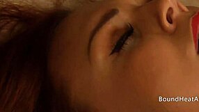 Naked Lesbian Mistress Fingers Slave To Orgasm In Bondage Session