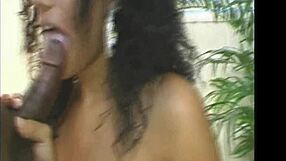 Island hottie gives blowjob in shower!