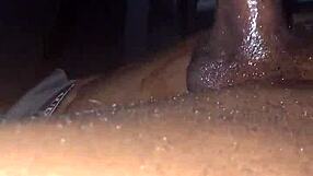 Ebony Jerking Off Big Black Cock In Car