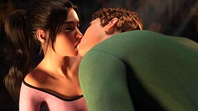 Hot Teen Girl With Small Tits And Big Ass Rides Lever, Kisses, And Squirts In Full Game