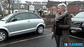 Shameless British Babe Bree Branning Flashes Pussy And Pisses Publicly For UK-Flashers