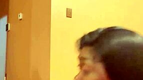 Hot ebony gets creamy cum on big ass!