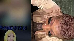 पड़ोसी के बॉयफ्रेंड को चुद रही हूं: एबोनी स्लट्स का ओरल फन