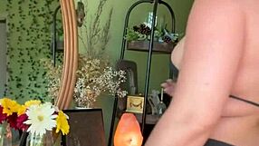 Curvy Pawg Paisley Flowers Teases In Black Bikini