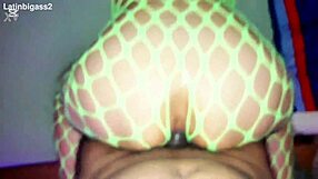 White big ass gets bent over for interracial anal doggystyle