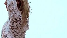 Is Skinny Italian Milf Blondie Farncy Torino Undressing On The Beach?